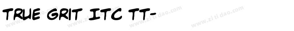 True Grit ITC TT字体转换
